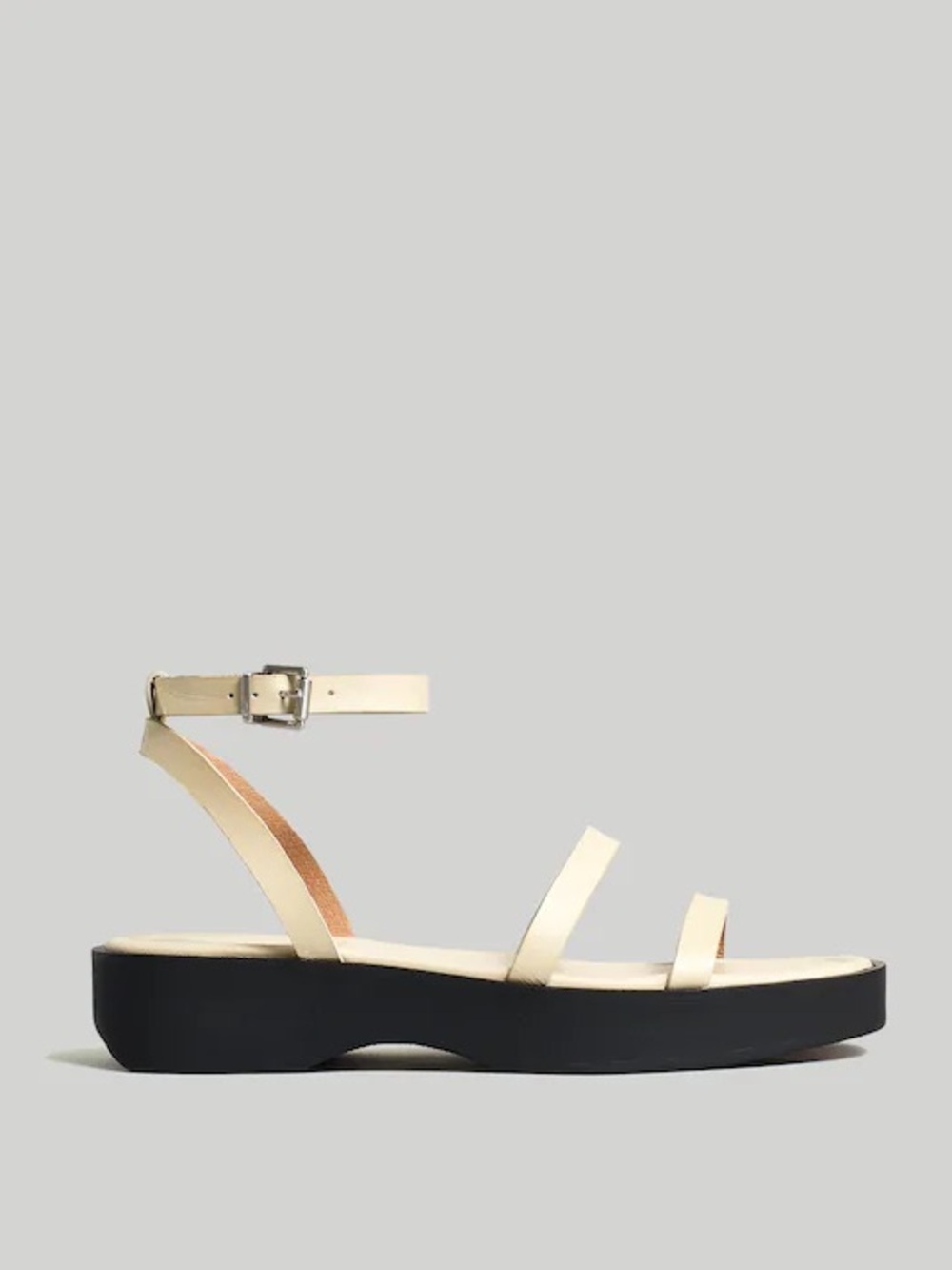 NEW Madewell Double Strap Platform Sandal in Summer Dune | 6m